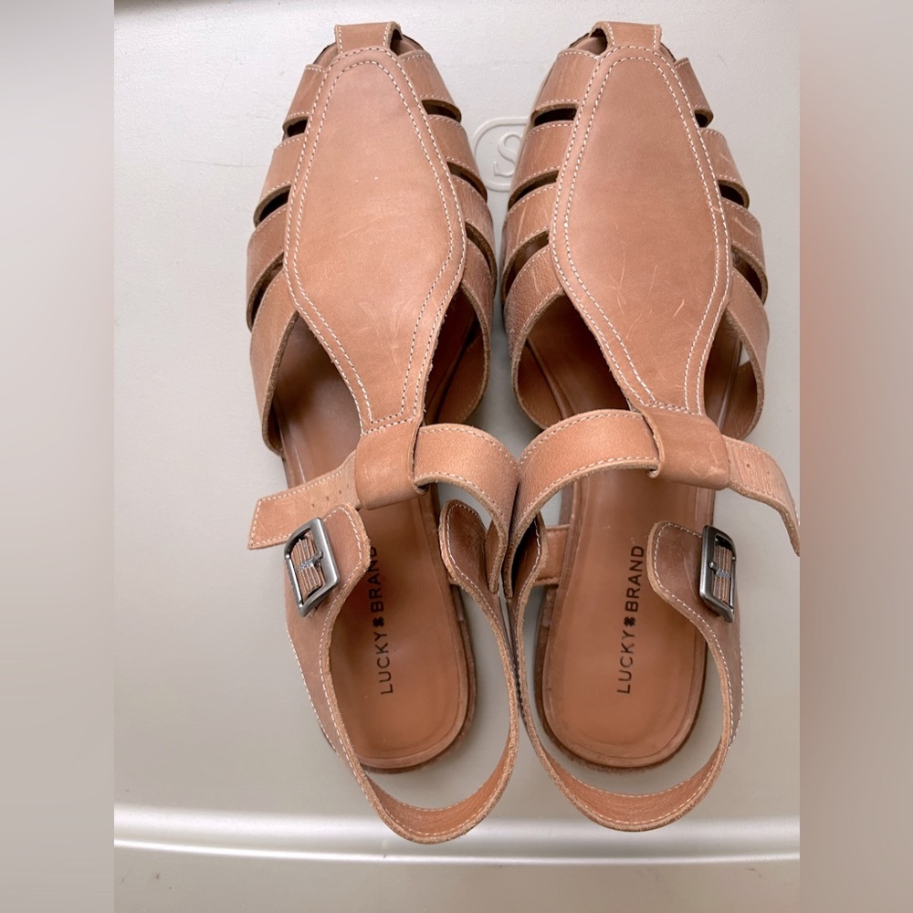 Tan Leather Fisherman Sandal
